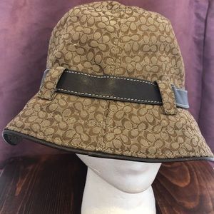 Coach Brown Logo Bucket Hat